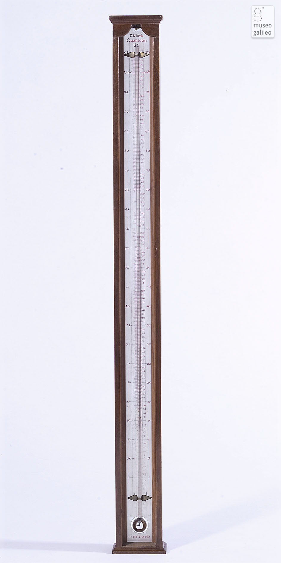 Termometro al mercurio di Fontana. ©Istituto e Museo di Storia della Scienza